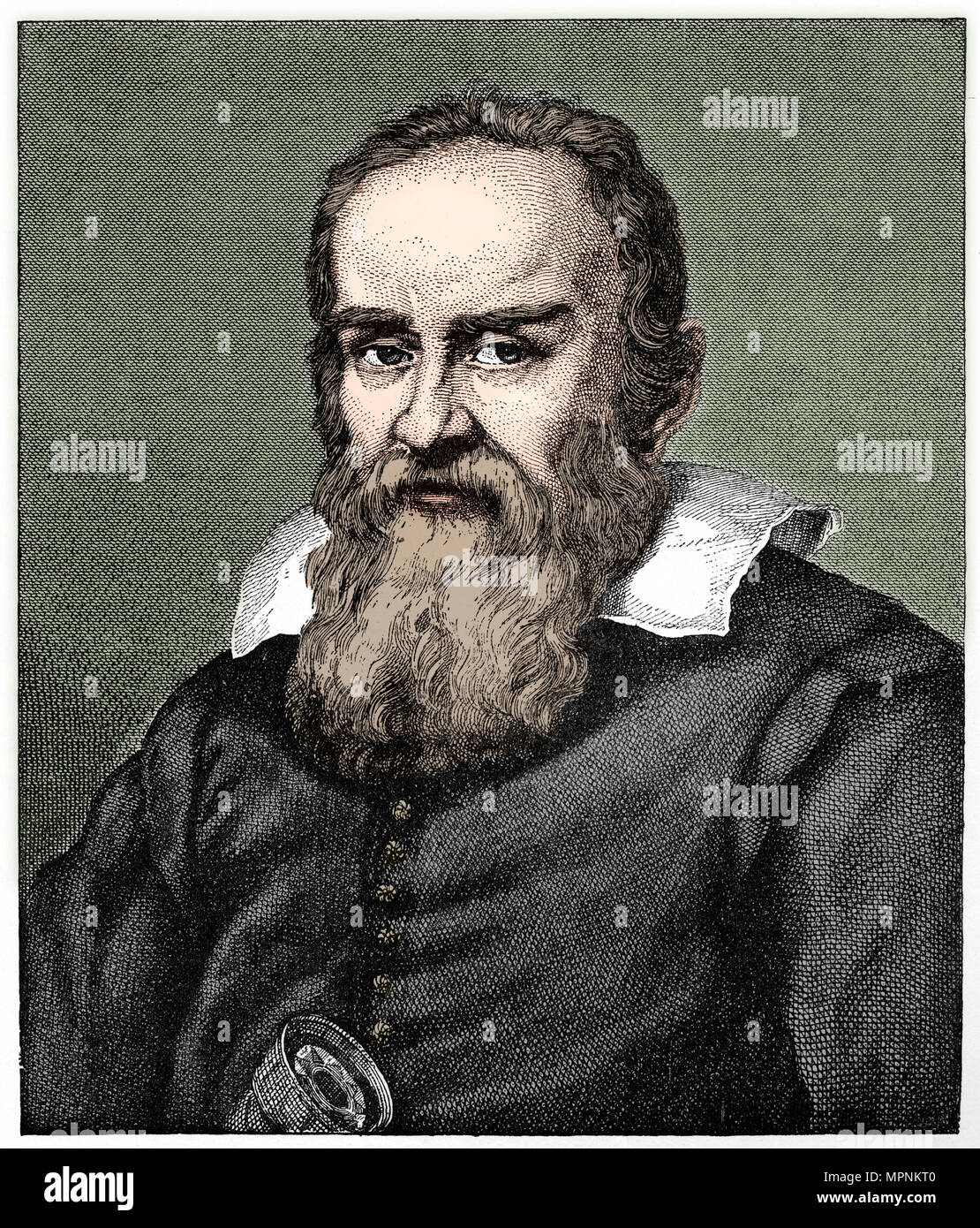 Galileo Galilei (1564-1642), 1882. Artista: sconosciuto. Foto Stock