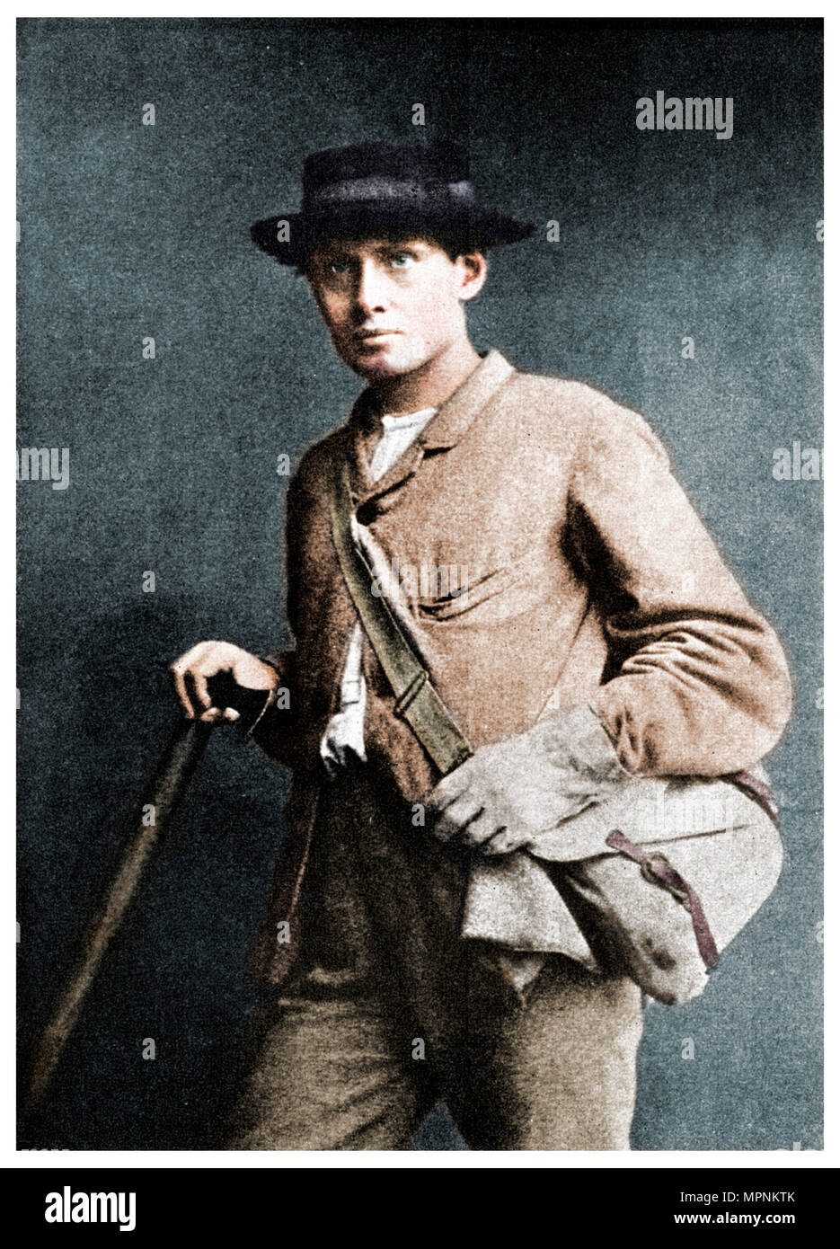 Edward Whymper, British alpinista, 1865 (1956). Artista: sconosciuto. Foto Stock