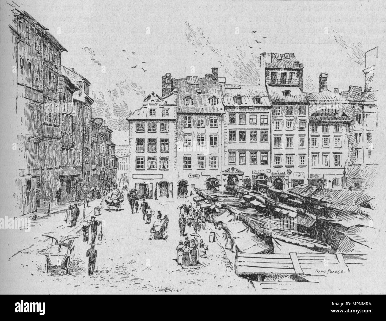 'Old Town, Varsavia", 1902. Artista: Tring Pearce. Foto Stock