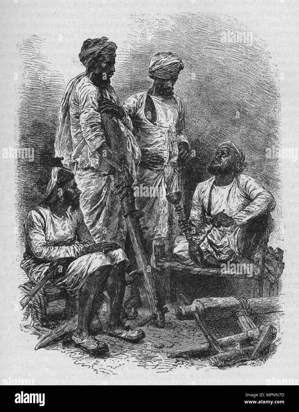 "Un gruppo di Jats', 1902. Artista: sconosciuto. Foto Stock