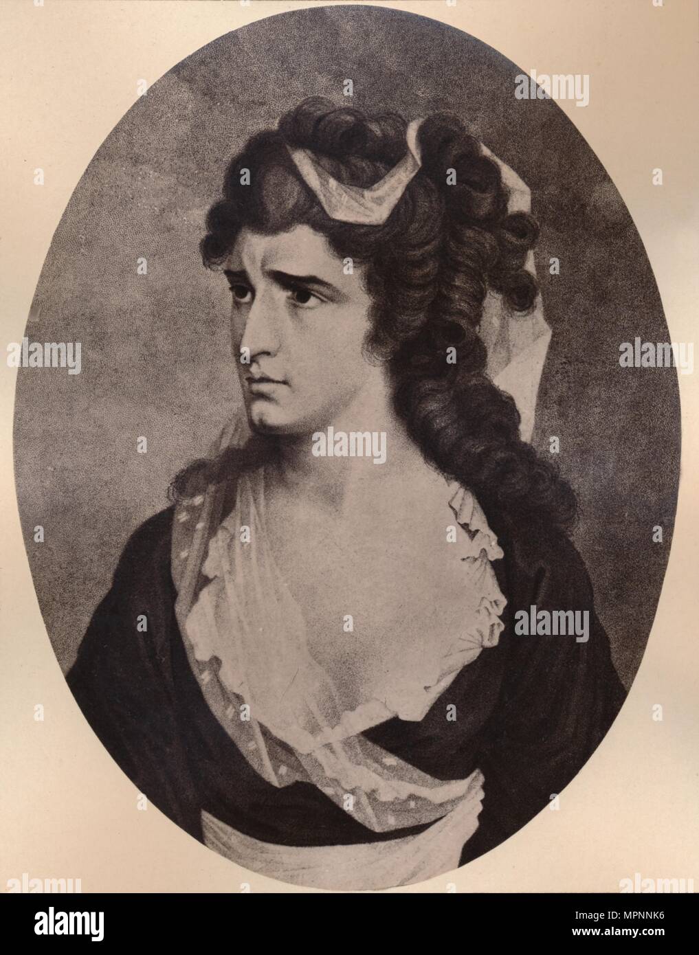 Sarah Siddons, attrice gallese, c tardo XVIII o xix secolo (1894). Artista: sconosciuto. Foto Stock Sarah Siddons, attrice gallese, c tardo XVIII o xix secolo (1894). Artista: sconosciuto. Foto Stock