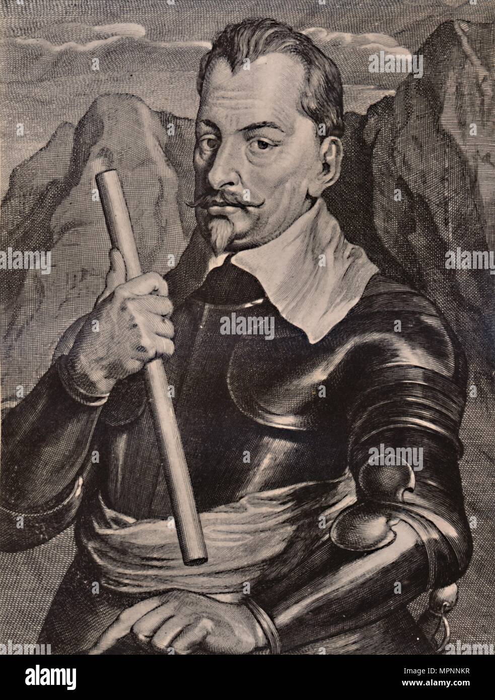 Albrecht von Wallenstein, Bohemian generale, xvii secolo (1894). Artista: Pieter de Jode II. Foto Stock