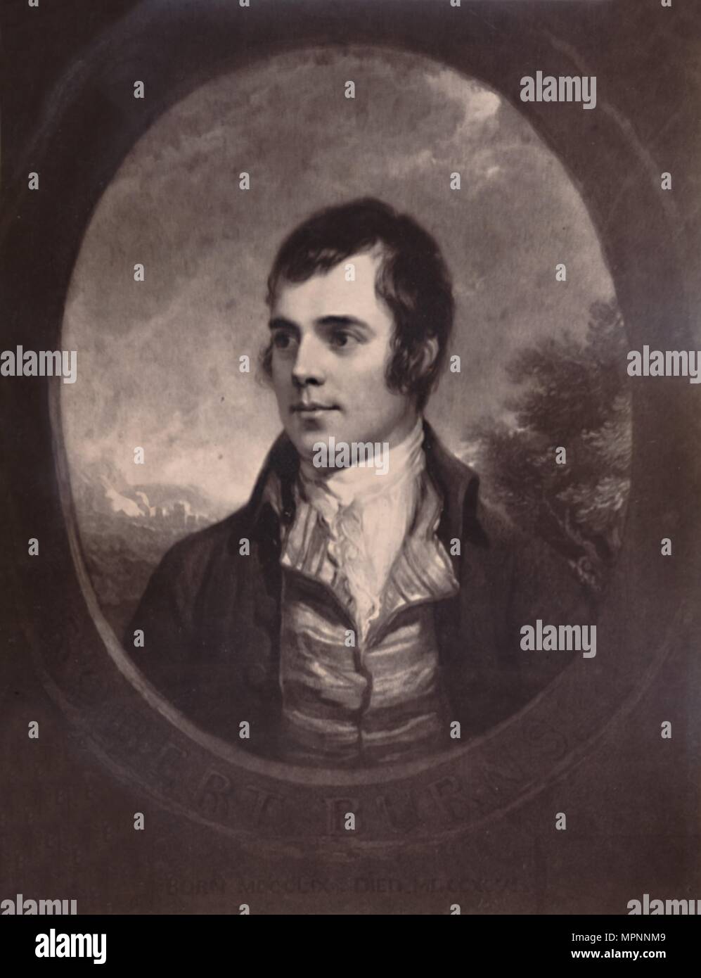 Robert Burns, poeta Scozzese del XIX secolo (1894). Artista: William Walker. Foto Stock