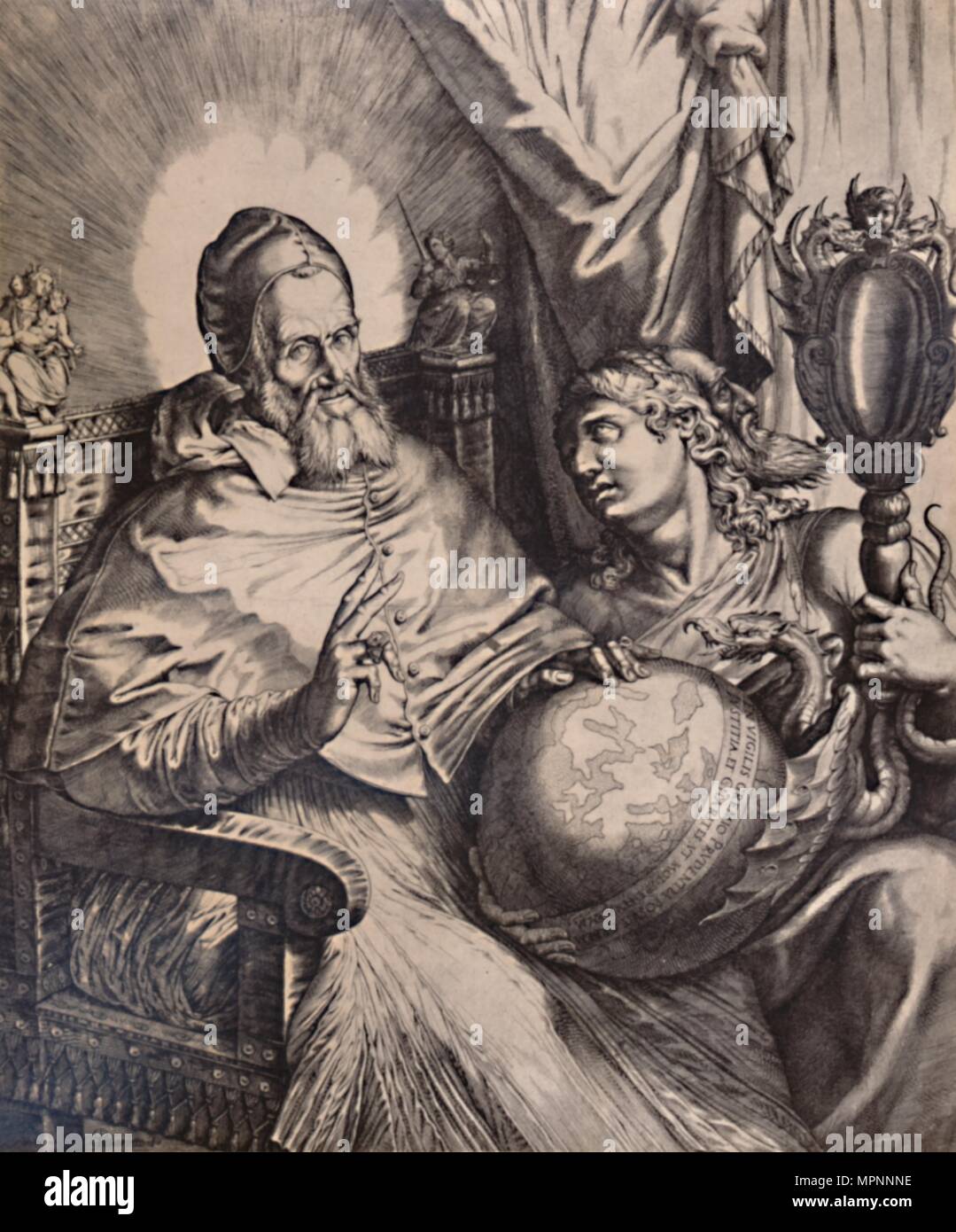Papa Gregorio XIII, XVI secolo (1894). Artista: Bartolomeo Passarotti. Foto Stock