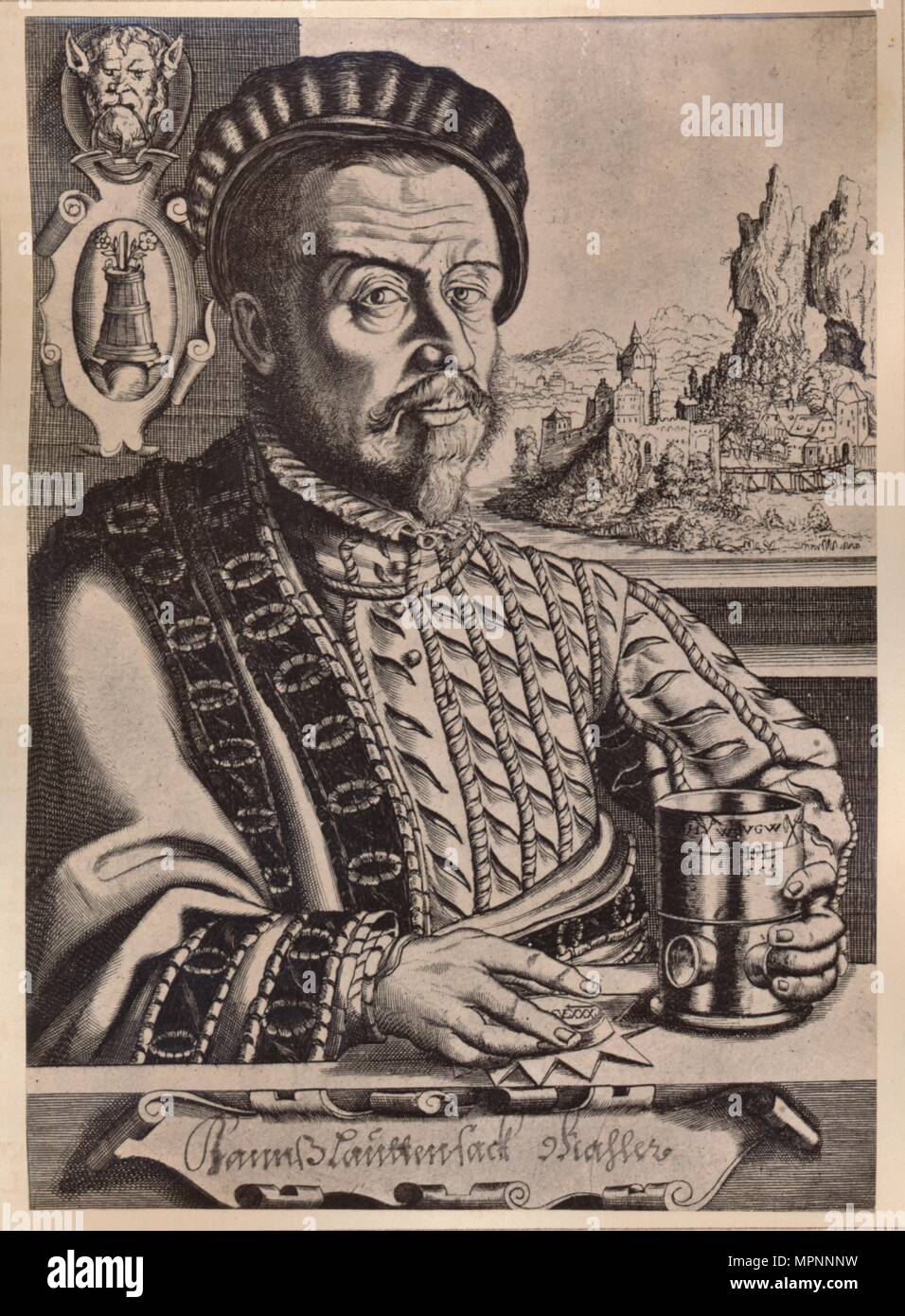 Hans Sebald Lautensack, Tedesco incisore, disegnatore e medaglia, XVI secolo (1894). Artista: Hans Sebald Lautensack. Foto Stock