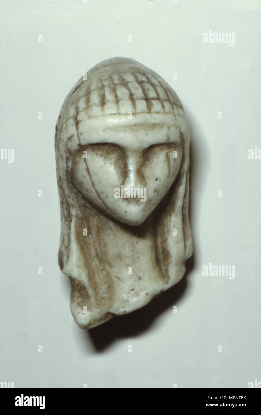 Testa femmina da Brassempovy, Francia, Paleolitico superiore, (c 20 secolo). Artista: sconosciuto. Foto Stock