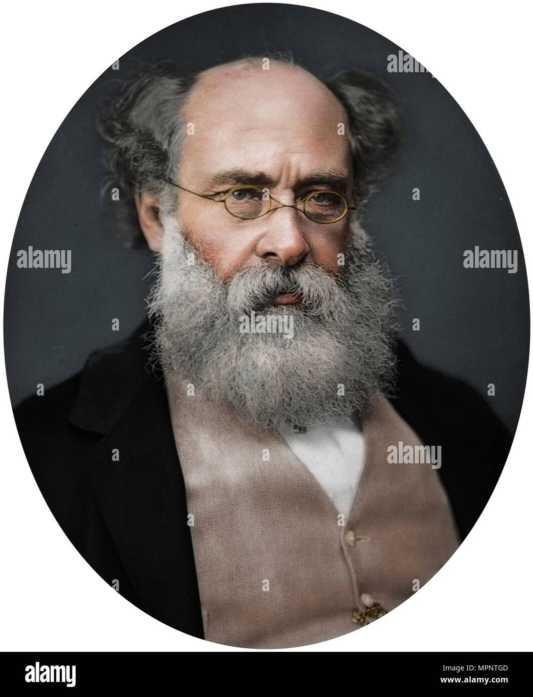 Anthony Trollope, scrittore, 1878. Artista: Lock & Whitfield. Foto Stock