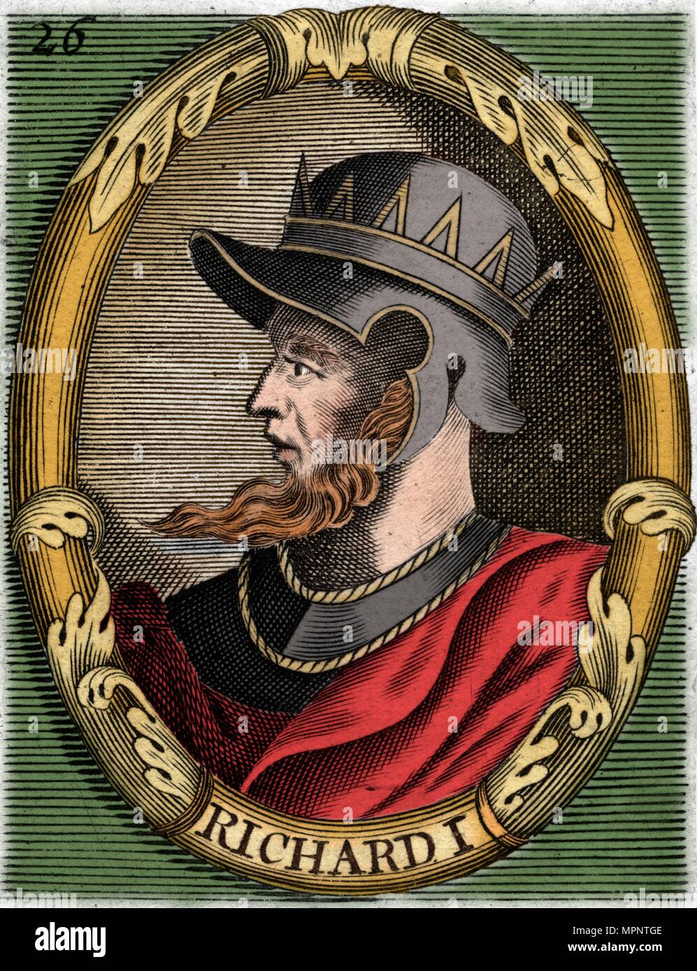 Richard I, re d'Inghilterra. Artista: sconosciuto. Foto Stock
