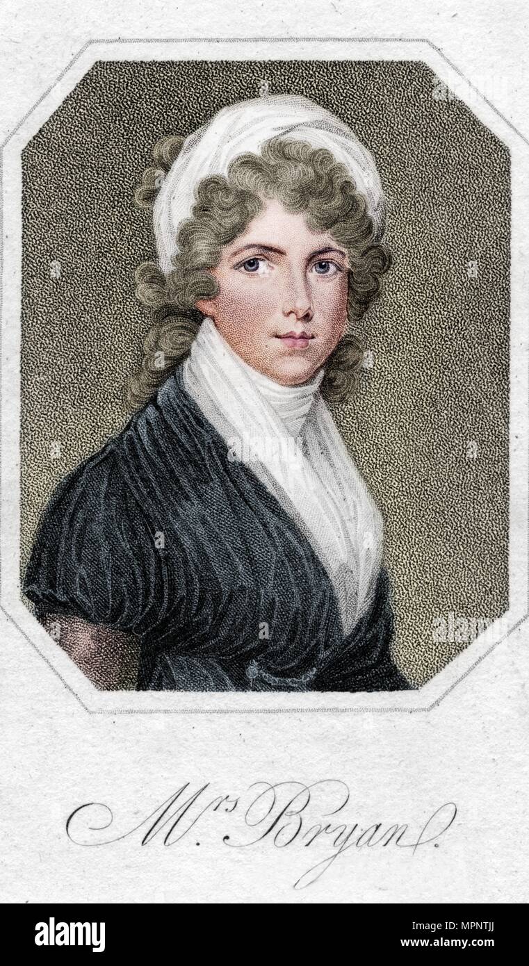'MRS. Bryan', 1801. Artista: Mackenzie. Foto Stock