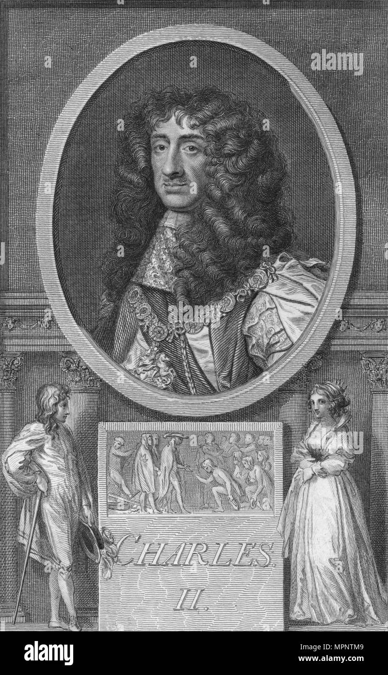 "Charles II', 1788. Artista: sconosciuto. Foto Stock