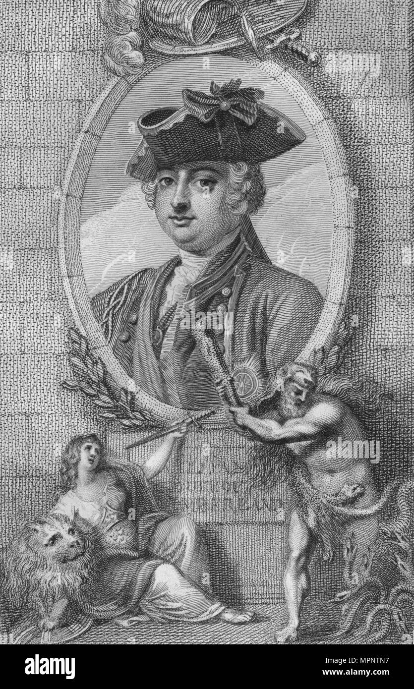"Guglielmo duca di Cumberland", 1790. Artista: sconosciuto. Foto Stock