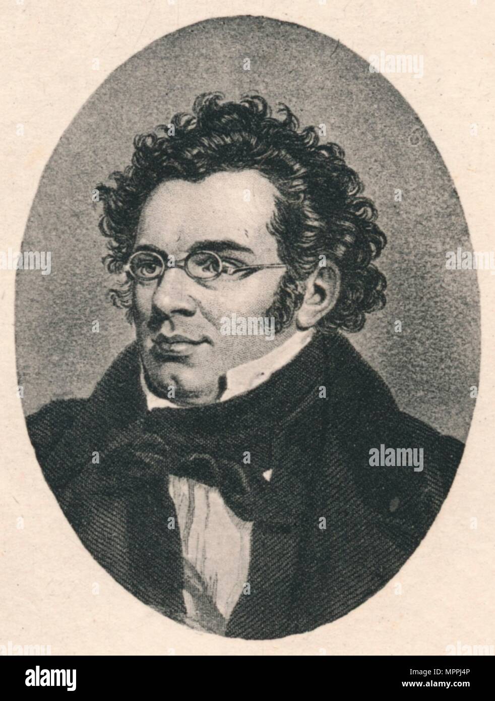 'Schubert.', 1819, (1895). Artista: Agosto Weger. Foto Stock