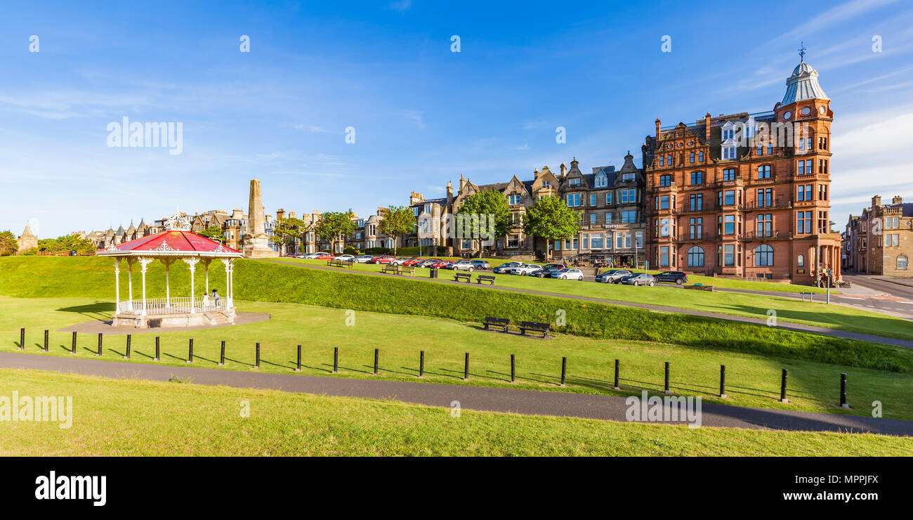 La Scozia, Fife, St Andrews, waterfront promenade Foto Stock
