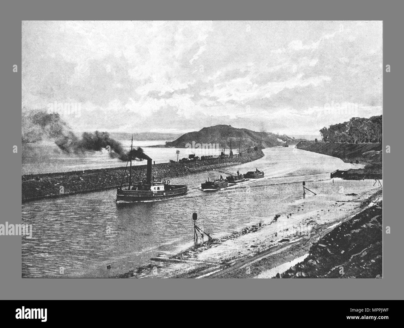 Manchester Ship Canal, Sopra Easton,c1900. Artista: H Garside. Foto Stock Manchester Ship Canal, Sopra Easton,c1900. Artista: H Garside. Foto Stock