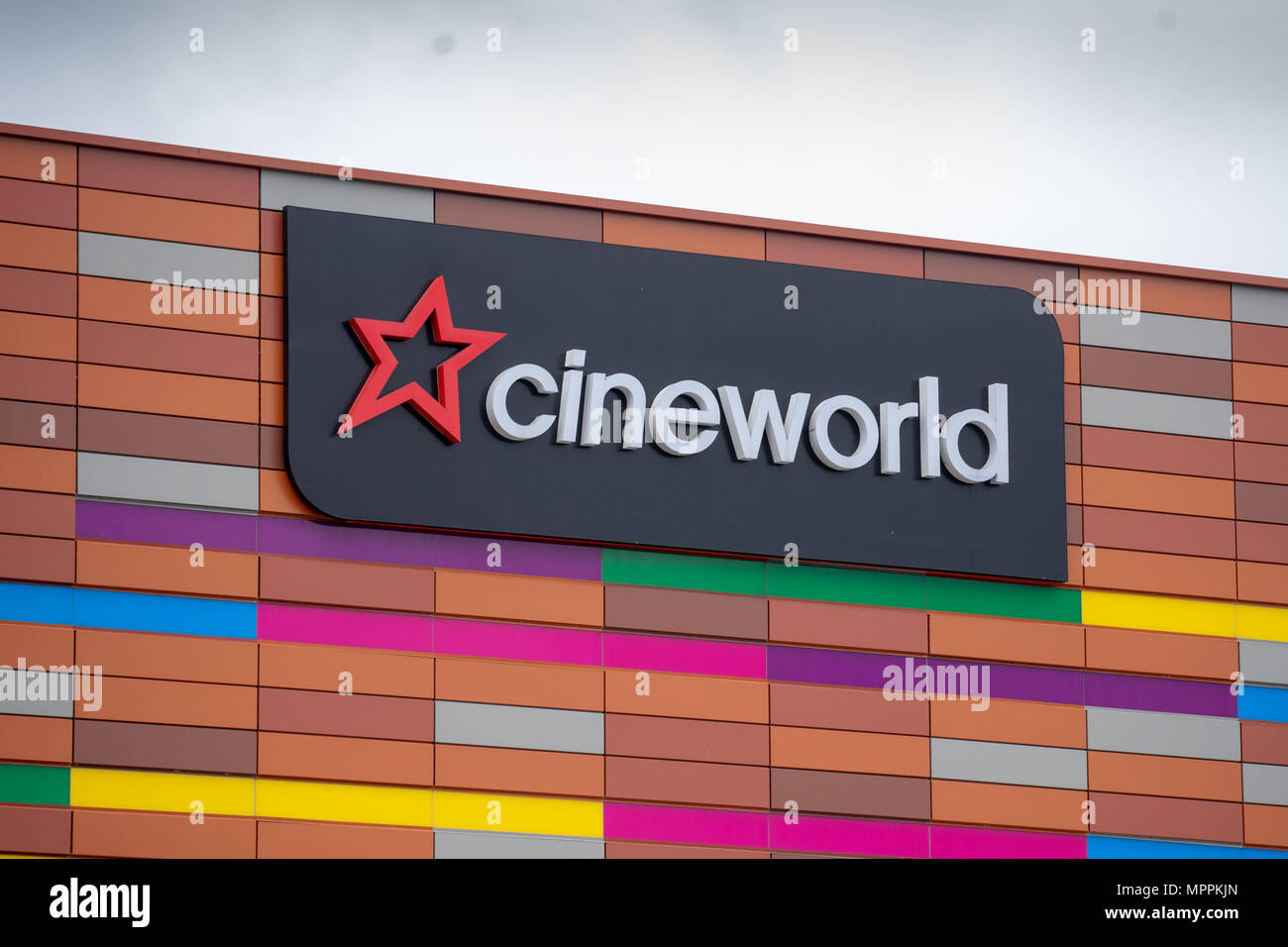 Cinema Cineworld segno logo. Foto Stock