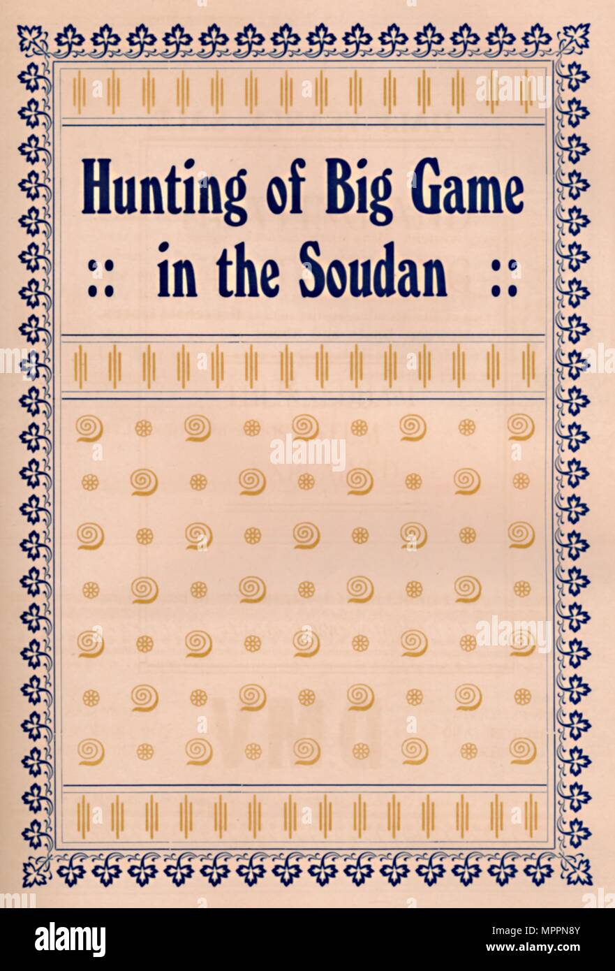 "A caccia di Big Game in Soudan', 1917. Artista: sconosciuto. Foto Stock