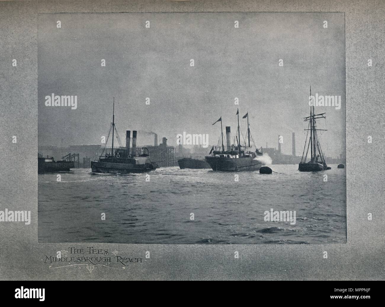 'L'Tees, Middlesbrough raggiungere", 1919. Artista: Cappa & Co. Ltd. Foto Stock