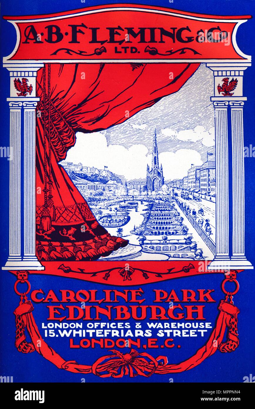 'A.B. Fleming & Co. Ltd. inserzione', 1910. Artista: sconosciuto. Foto Stock