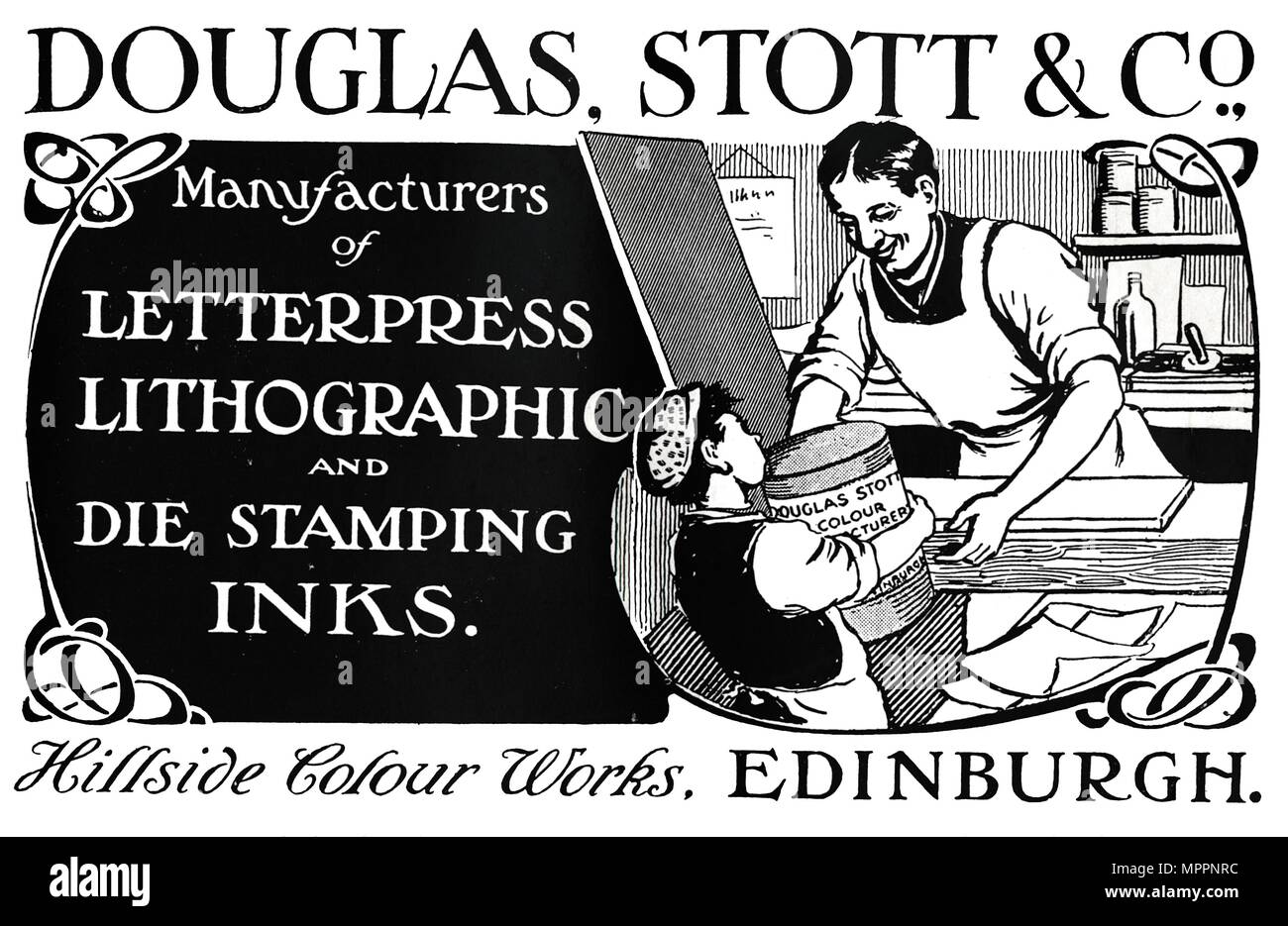 'Douglas Stott & Co. annuncio", 1910. Artista: sconosciuto. Foto Stock