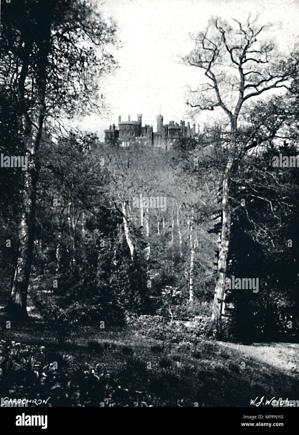 "Belvoir Castle", 1919. Artista: WJ Welch. Foto Stock