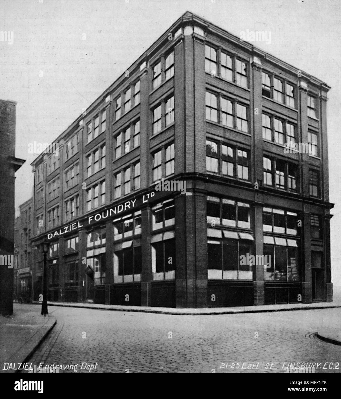 'La Fonderia Dalziel', 1919. Artista: sconosciuto. Foto Stock