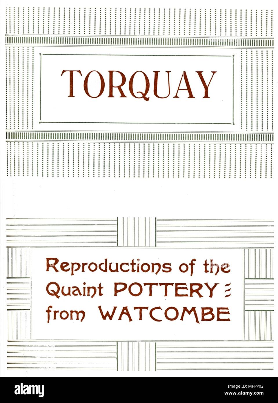 "Torquay - Le riproduzioni del pittoresco in ceramica da Watcombe', 1919. Artista: sconosciuto. Foto Stock