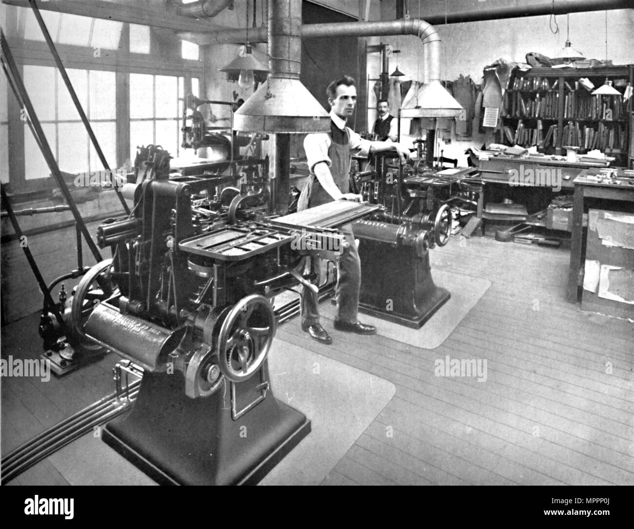 'Monotype rotelle e stereotipo Dipartimento', 1919. Artista: sconosciuto. Foto Stock