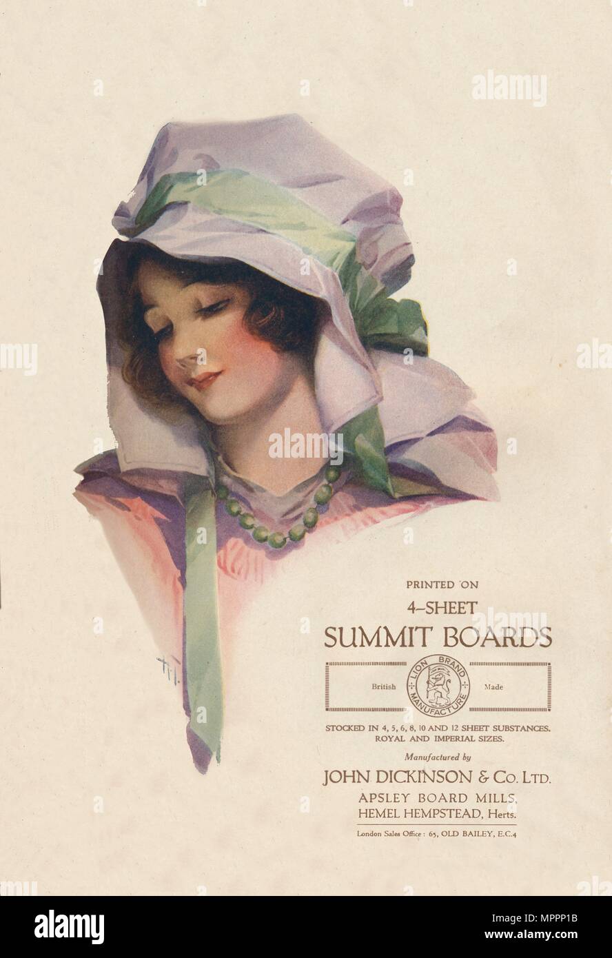 'John Dickinson & Co. Ltd. picture", 1919. Artista: HT. Foto Stock