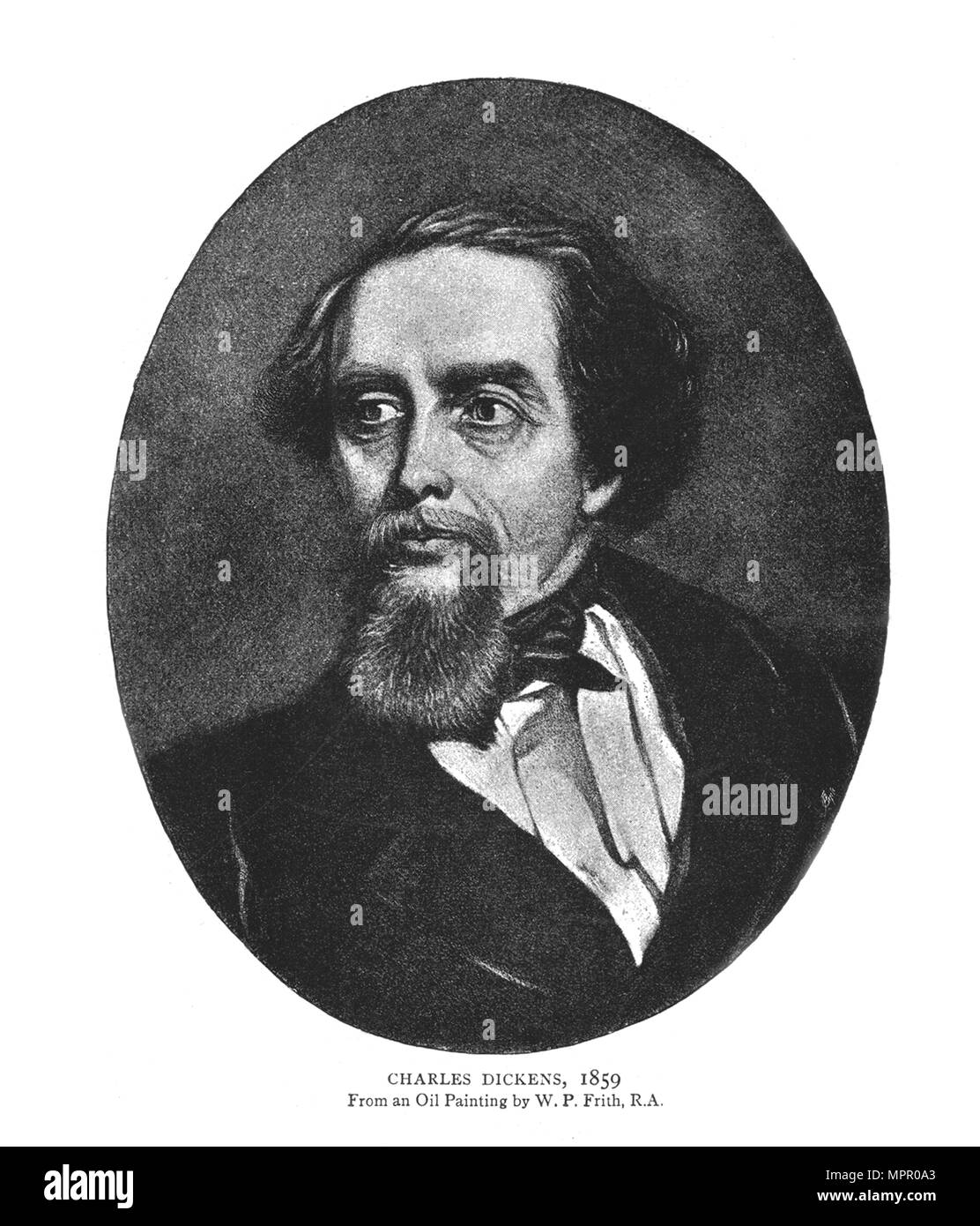 Charles Dickens, 1859. Artista: sconosciuto. Foto Stock