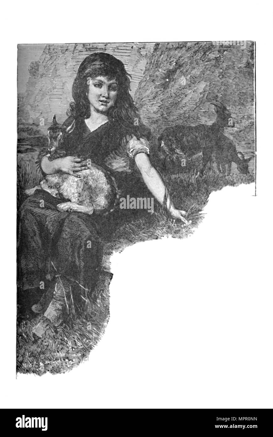 "Il Pet Kid', C1900. Artista: Helena J. Maguire. Foto Stock