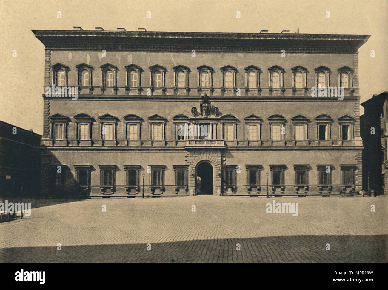 "Roma - Palazzo Farnese', 1910. Artista: sconosciuto. Foto Stock