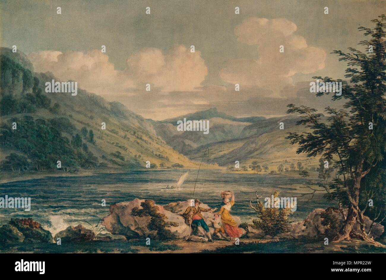 'Acqua Hawes, Westmorland', c1790, (1935). Artista: Edward Dayes. Foto Stock