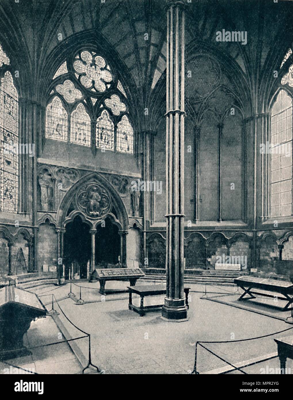 'L'Chapter-House, Westminster', 1902. Artista: sconosciuto. Foto Stock