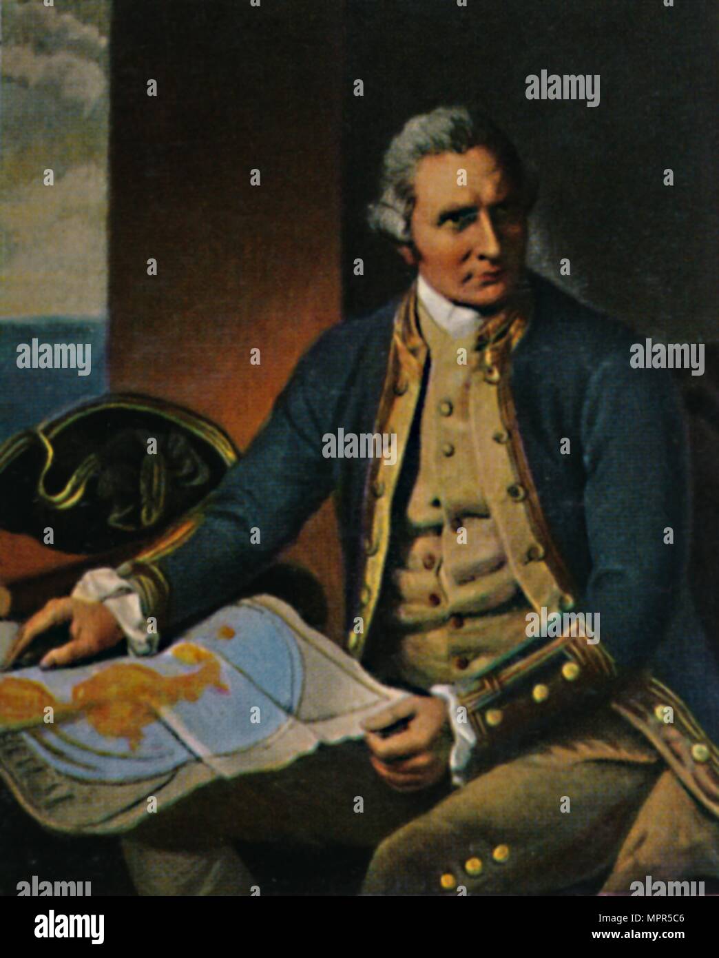 'James Cook 1728-1779. - Stich nach dem Gemälde von Dance", 1934. Artista: sconosciuto. Foto Stock