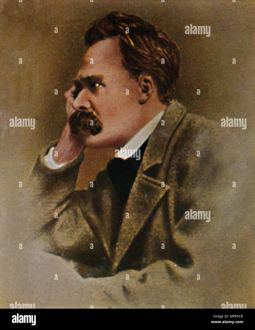 "Friedrich Nietzsche 1844-1900", 1934. Artista: sconosciuto. Foto Stock