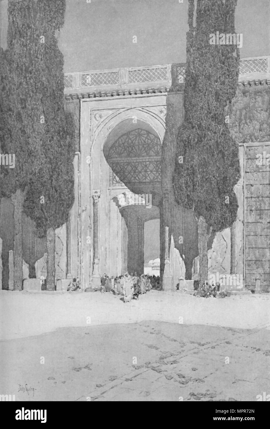 "La Porta Reale che conduce al vecchio Serraglio", 1913. Artista: Jules Guerin. Foto Stock