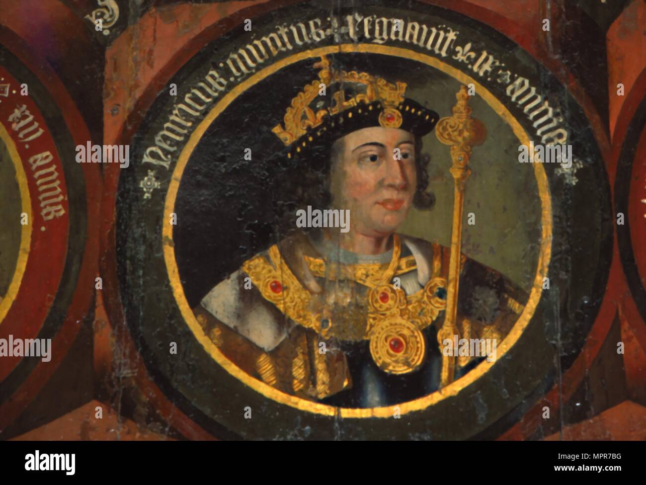 Il re Enrico V di Inghilterra, (1387-1422), circa metà del XVI secolo. Artista: sconosciuto. Foto Stock