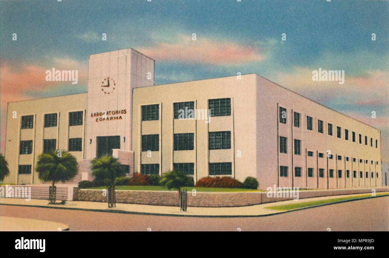 Il moderno edificio COFARMA, Barranquilla', c1940s. Artista: sconosciuto. Foto Stock