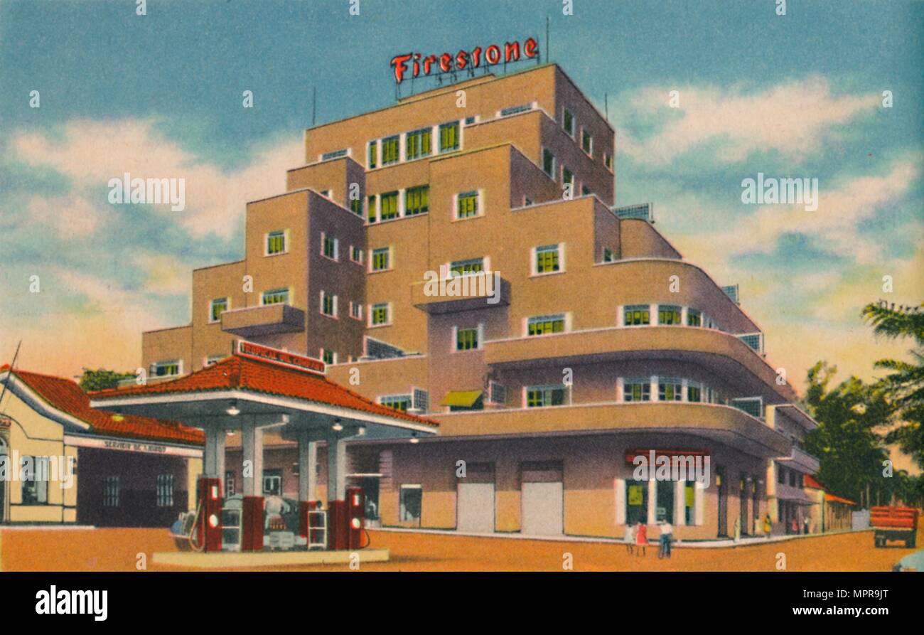 "Un moderno edificio, Baranquilla', c1940s. Artista: sconosciuto. Foto Stock