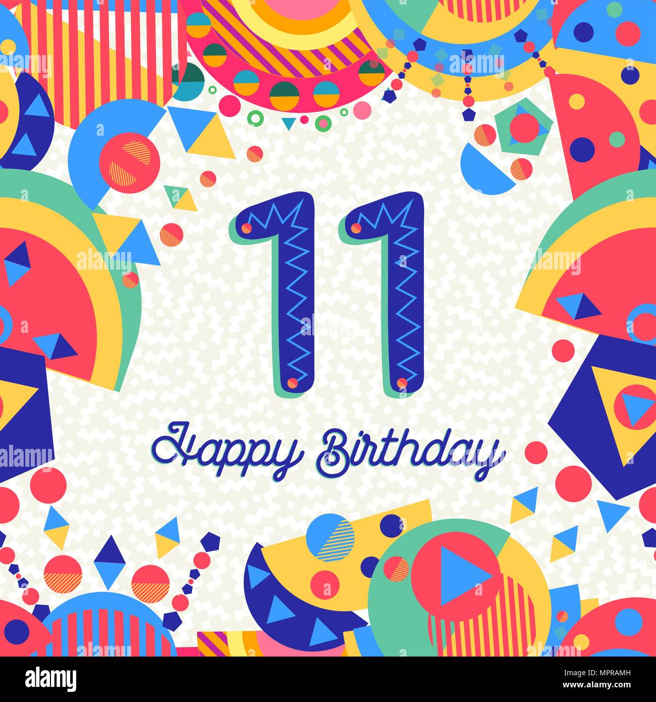 WBdesignz Biglietto Di Auguri Per 11° Compleanno 'Level Unlocked 11' Con Busta – Formato DIN A6, Carta Premium 300g/m², Design Videogame, Per Bambini Gamers