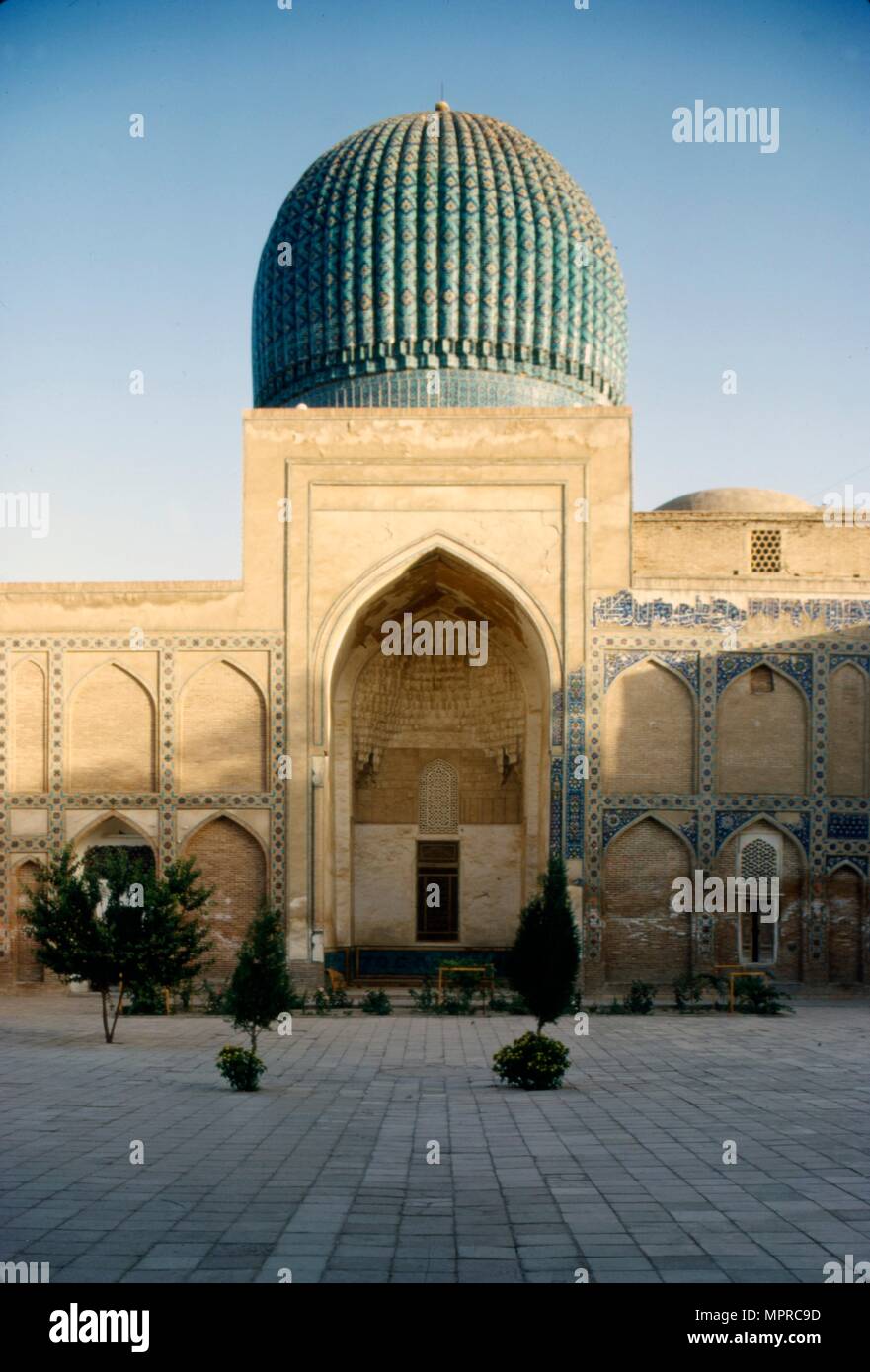 Timur della tomba (Tamberlaine), Gur-e-Amir Mausoleo, Samarcanda, c 20 secolo. Artisti: CM Dixon, sconosciuto. Foto Stock