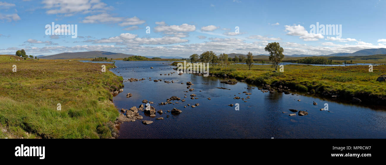 Regno Unito, Scozia, Highland, Perth and Kinross, Rannoch Moor, Loch Ba Foto Stock