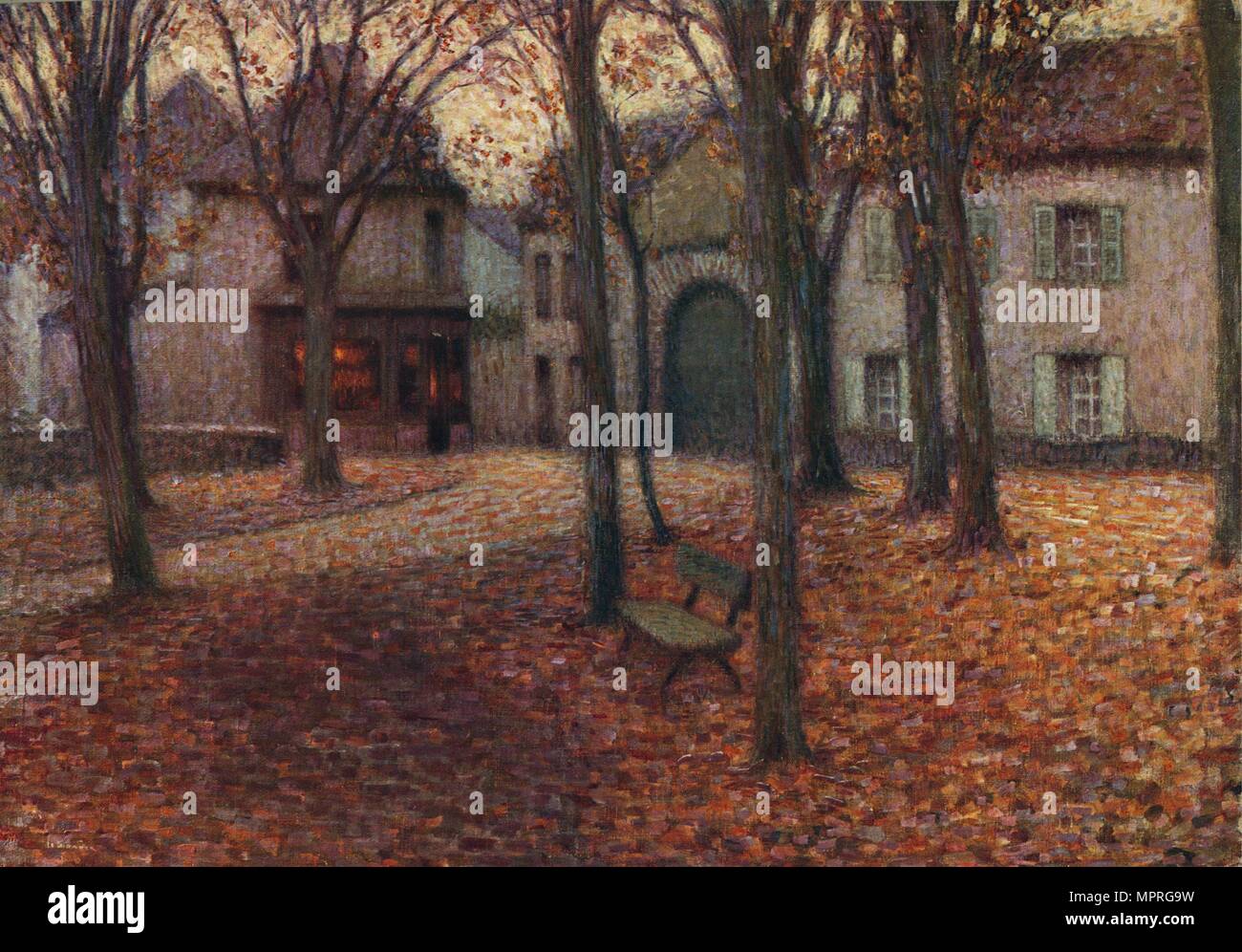 " Il villaggio in autunno', C1915. Artista: Henri Eugene Le Sidaner. Foto Stock
