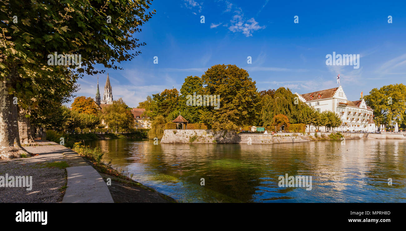 Germania Baden-Wuerttemberg, Costanza, Old Town, Parco urbano, lungolago, Minster, Steigenberger Inselhotel, ex Dominikanerkloster Foto Stock