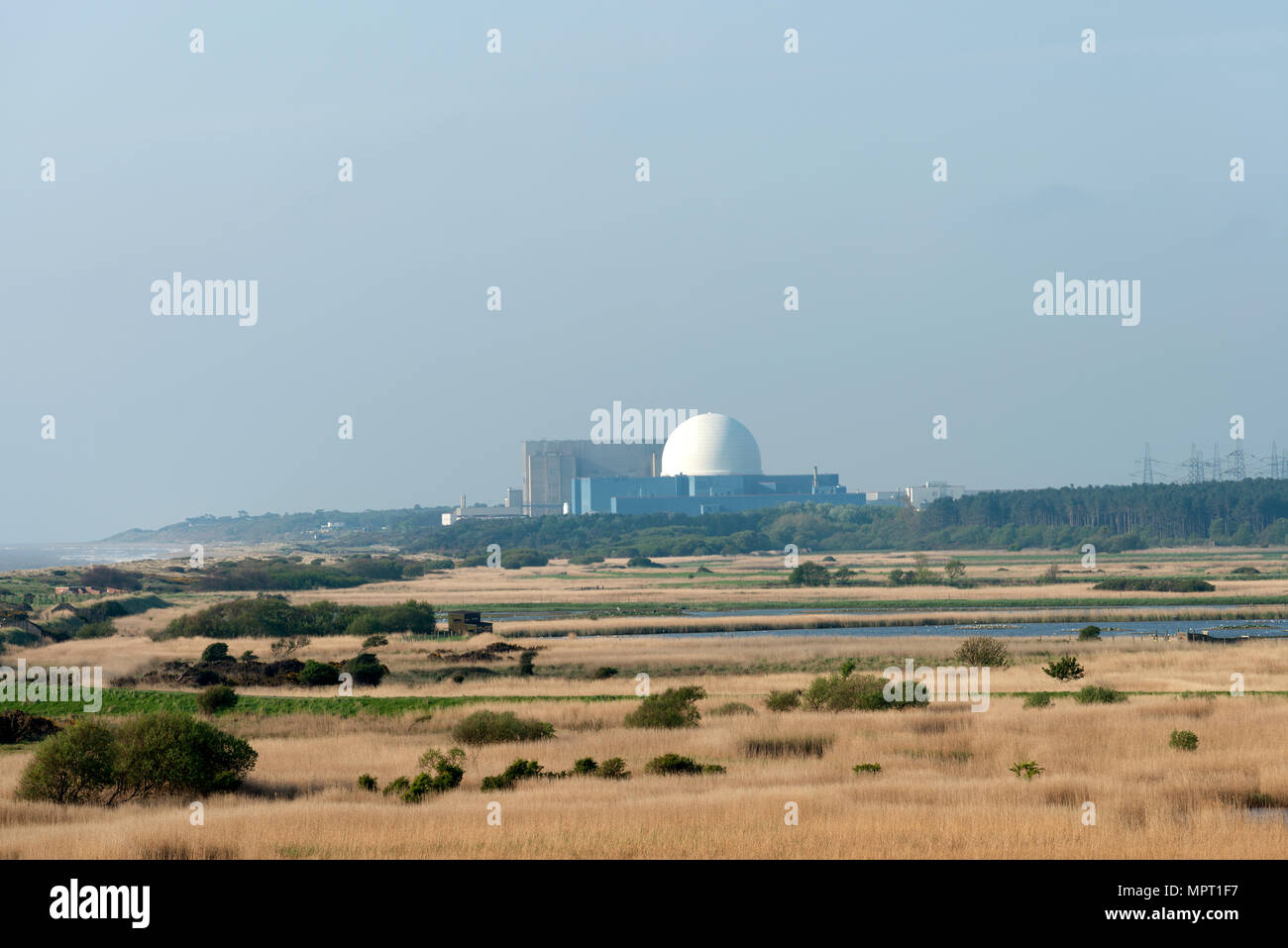 Sizewell B centrale nucleare, Suffolk, Regno Unito. Foto Stock