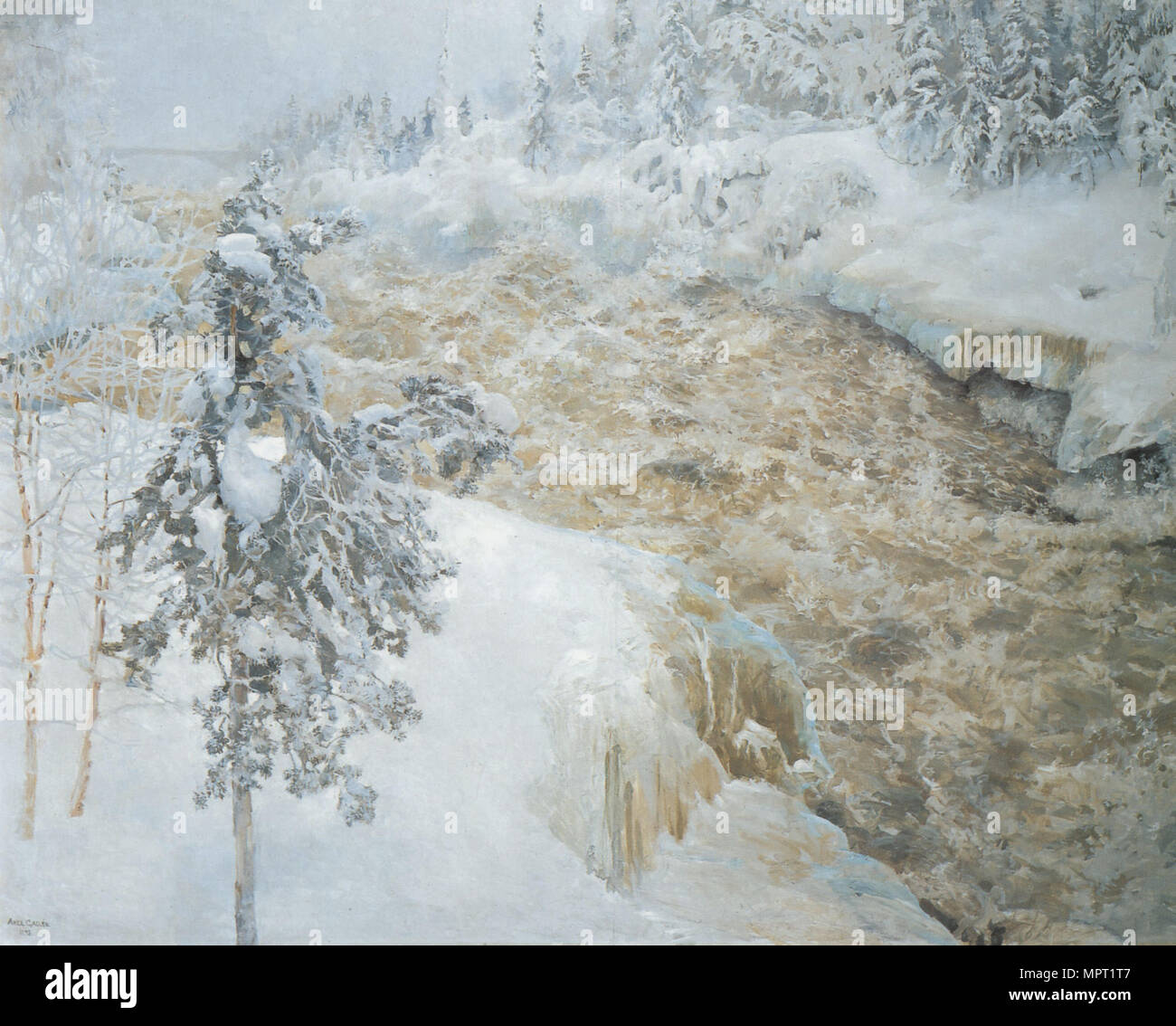 Imatra in inverno (Imatra talvella), 1893. Foto Stock