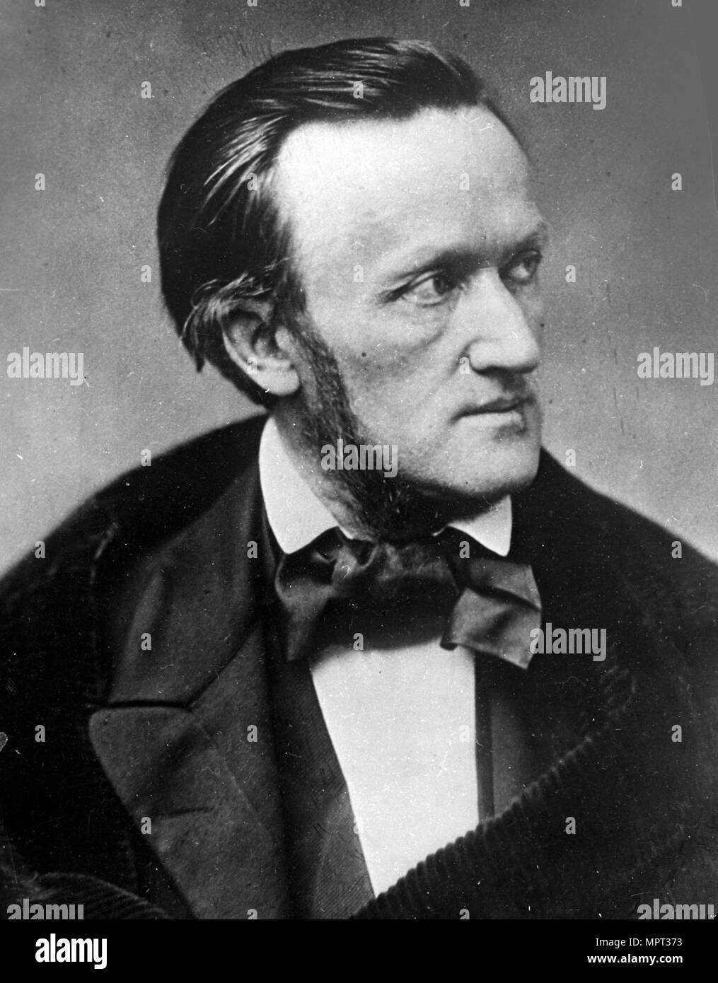 Ritratto del compositore Richard Wagner (1813-1883) a Parigi, 1861. Foto Stock