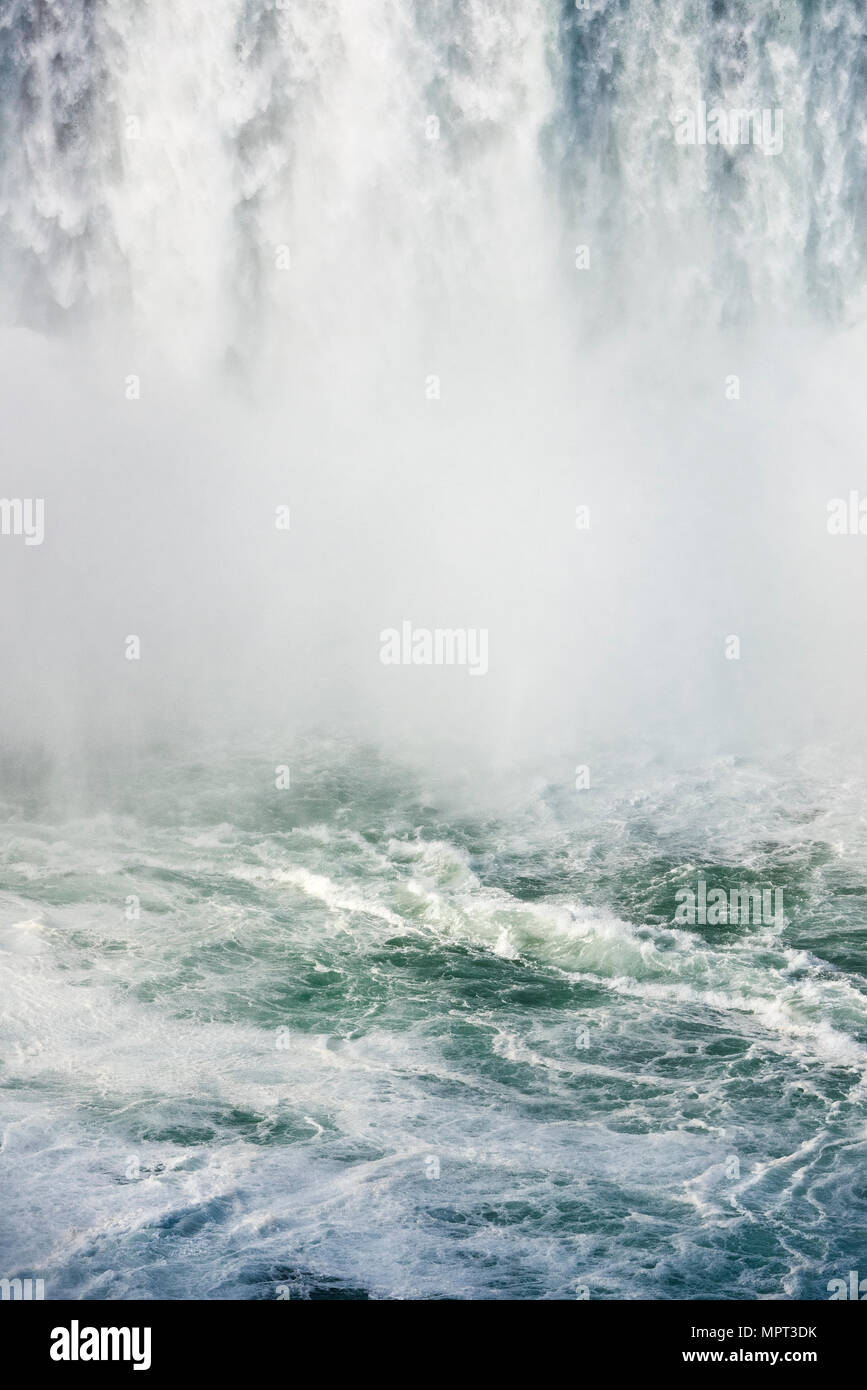 Cascate Horseshoe, Niagara Falls, New York, Stati Uniti d'America. Foto Stock
