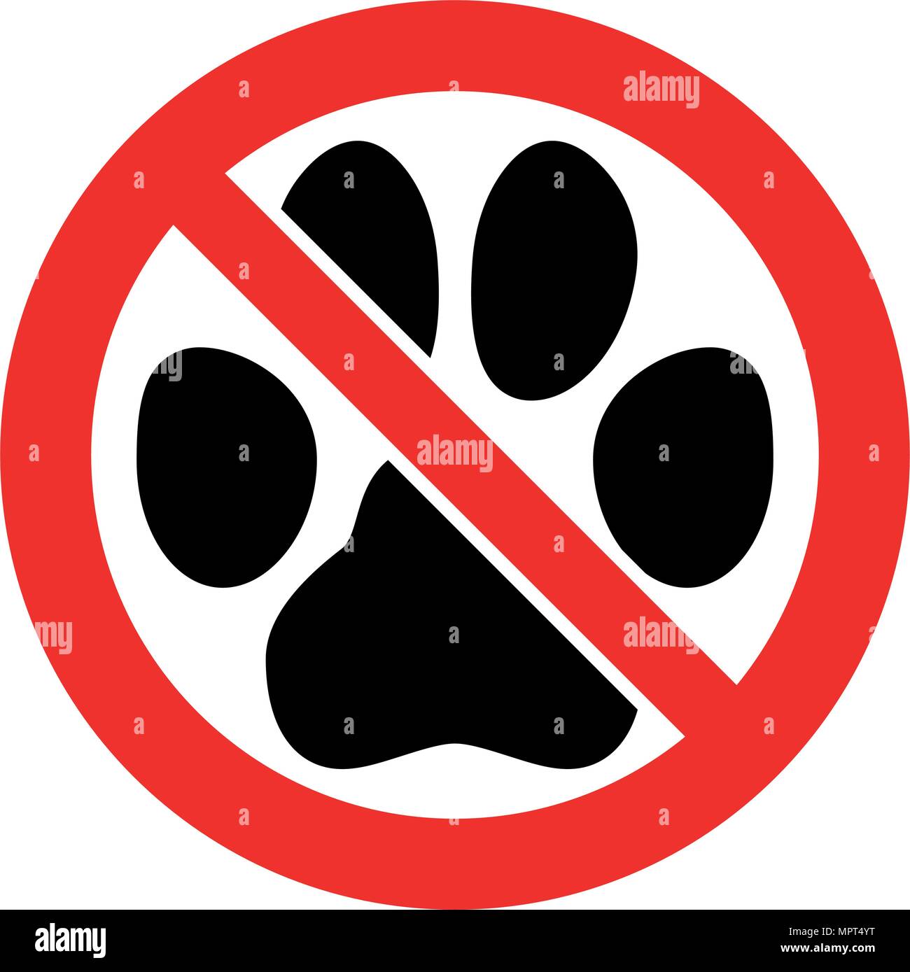 Non Sono Ammessi Animali Domestici Di Segno Gatto Nero Cane O Di