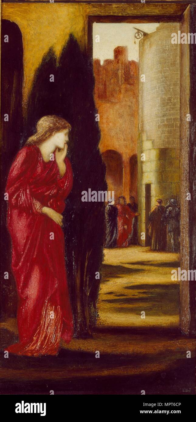 Danae e il brazen Tower, 1872. Artista: Sir Edward Coley Burne-Jones. Foto Stock
